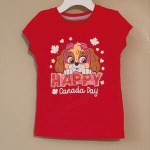 Paw Patrol Skye Canada Day tee shirt